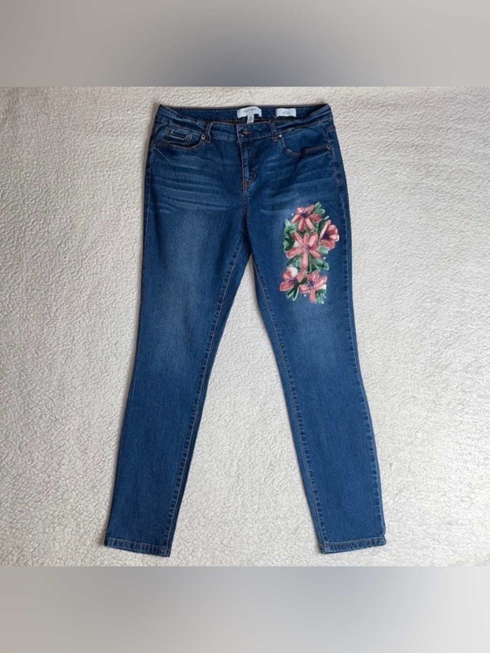 Ellen Tracy Denim Jeans Stretchy Comfy The Skinny Size 12